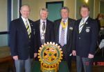 President RIBI Mike Webb, President John and District Governor Geoff Shelmerdine